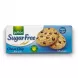 Enhanced Front view of Gullón Sugar Free Choco Chip Biscuits 125g packaging held in hand