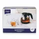 Enhanced LOVWish Qinya tea making pot set box with image of glass pot and four cups