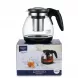 Enhanced LOVWish Qinya glass tea pot with black handle displayed on box