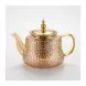 Enhanced Gold-handled glass teapot with special offer sticker