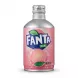 Enhanced Front view of Fanta Peach Japanese drink in aluminium bottle-can