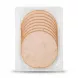 Enhanced Back of ZAAD Sliced Turkey 130g pack showing sliced turkey contents