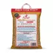 Enhanced Back view of Nemat Sella Rice bag displaying cooking instructions and nutritional information