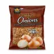 A 400g package of King's Harvest Crispy Fried Onions, which features whole and halved raw onions alongside the prepared crispy product.