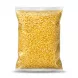 Enhanced Side view of Safa Mung Dal split mung beans in transparent bag