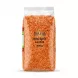 Enhanced Side view of Safa Red Split Lentil 800g bag showing lentils