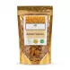 A 200g resealable gold pouch of Madina Golden Sultanas, clearly displaying 'VEGAN 100%', 'HALAL', and 'VEGETARIAN' labels against a solid white background.