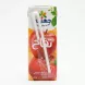 Back of Juhayna Apple Fruit Drink carton with two straws attached and apple imagery