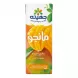 Front view of Juhayna Mango Fruit Drink carton with Arabic label