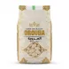 A professional studio photograph of a 1:1 scale sealed white and gold packet of Orouba Roasted Pumpkin Seeds, clearly displaying the brand name and product details against a solid white background.