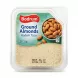 Front of Bodrum Ground Almonds 150g pack showing almonds and product branding