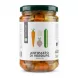 Front view of Italcriofi Antipasto di Verdure in Olio jar with illustrated vegetables on the label