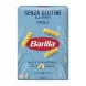 A 1:1 professional e-commerce photograph of a 400g box of Barilla Gluten Free Fusilli Pasta on a solid white background. The front of the box is clearly visible, showing the Barilla logo, gluten-free certifications, cooking time, and a mix of corn and whole grain rice ingredients used for the pasta.