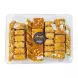 Tray of assorted Al Sultan mixed baklava pastries in clear packaging