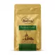A 200g gold and green Sofra Saudi Blend coffee package featuring an illustration of a dallah pot and coffee beans, with labels in Arabic and English, centered against a solid white background.
