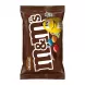 Front view of M&M's Chocolate 45g snack pack in hand