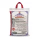 Back view of Shiraz Long Grain Best Sella Basmati Rice 2kg bag with cooking instructions and quality guarantee