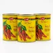 Hand holding a 135g tin of CAB Harissa Paste with red chillies on yellow label