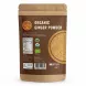 Back of Natur Fresh Organic Ginger Powder 50g showing nutritional information, certifications, barcode, and product details