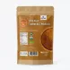 Back of NaturFresh Organic Turmeric Powder package showing nutritional facts and barcode