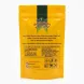 Back of Anjoman Chickpeas 400g pack showing allergy advice and contact details