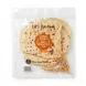 Front view of Golden Spike & Sun handmade plain naan bread in clear package, 3 pack