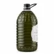 Side view of large 5L bottle of Virgen del Rosario Extra Virgin Olive Oil