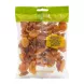 Reverse view of Donya Dried Apricots B 180g showing apricots inside clear packaging