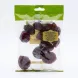Back of Donya Dried Red Plum 180g bag showing allergen and contact information