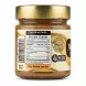 Back label with nutrition facts and premium quality seal on Mel's Kitchen Biscuit Cream Smooth jar