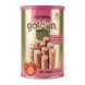 Front of Golden Treats Strawberry Wafer Rolls tin with product image
