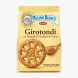 Front of Mulino Bianco Girotondi biscuits pack with cookie and sugar grain illustration